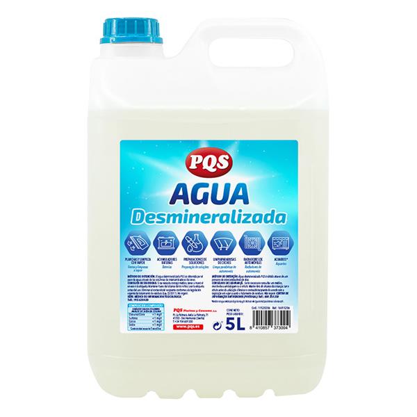 Agua desmineralizada PQS