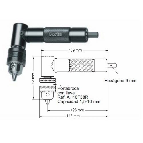 ACCESORIO CODO 90º C/PORTA C/LLAVE