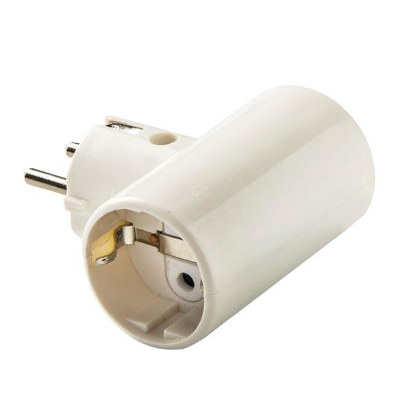 ADAPTADOR DOBLE TT CERA.10A - 250V DUOLE