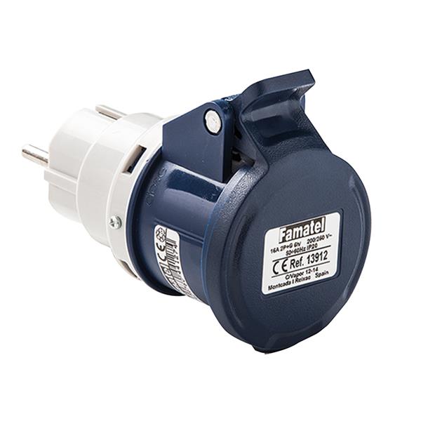 ADAPTADOR INDUSTRIAL - DOMESTICO (2P+TTL - 2P+T)