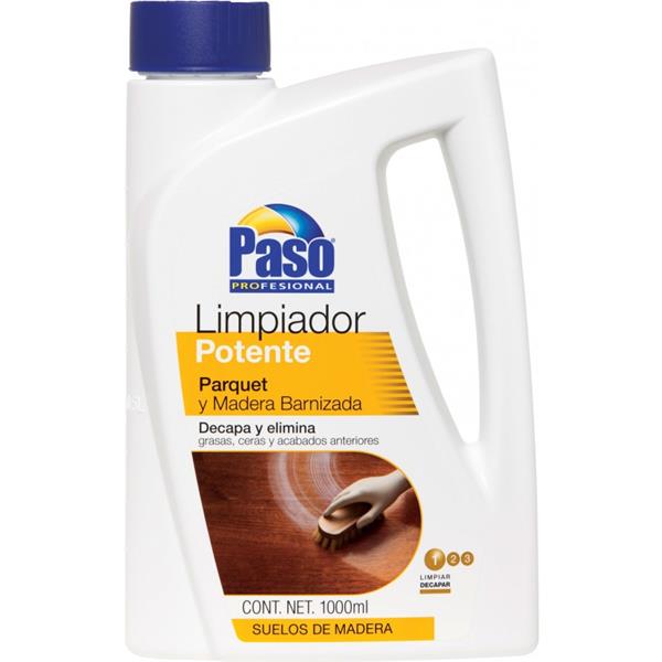 LIMPIADOR POTENTE PASO - PARQUET Y SUELOS DE MADERA BARNIZADA 1L