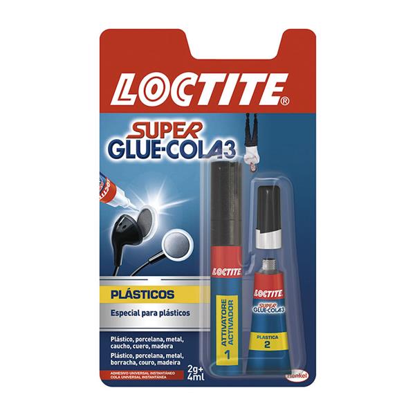 LOCTITE SUPER PLASTICS ADHESIVO INSTANTÁNEO 