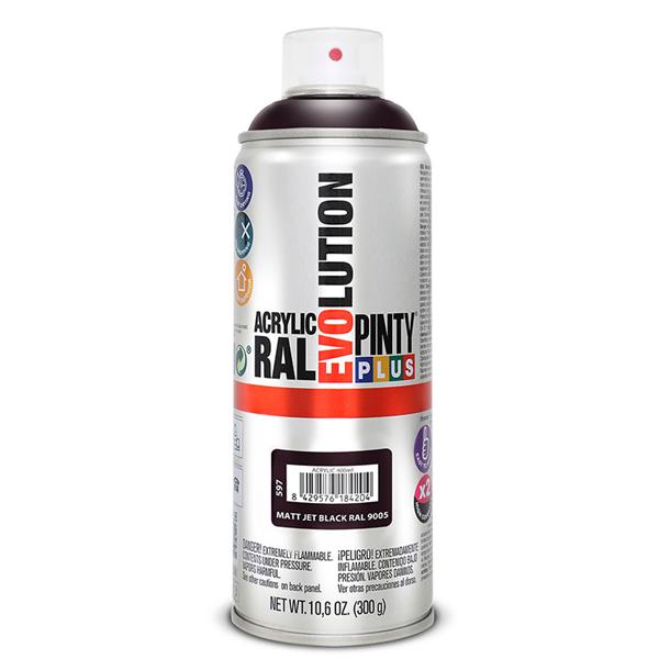 PINTURA SPRAY ACRILICA NEGRO MATE 4