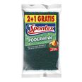 ESTROPAJO FIBRA VERDE 3 UN. SPONTEX